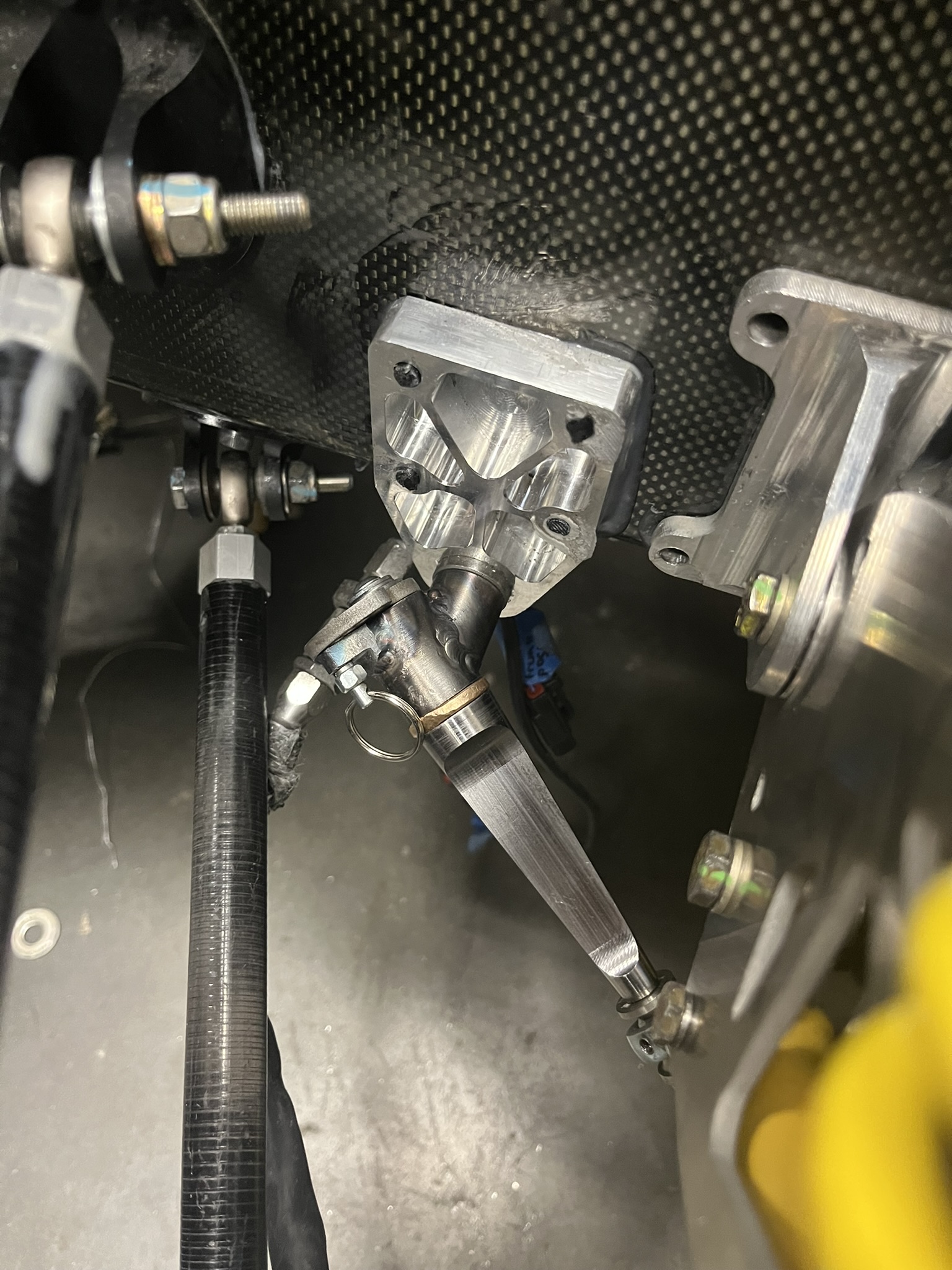 Blade on car top view