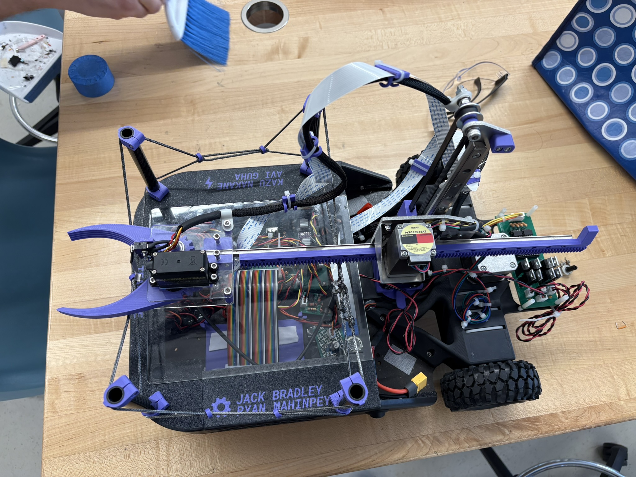 Finished robot top view